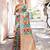 Blue woven design zari saree