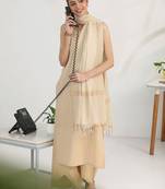 women regular kurta with palazzos & with dupatta