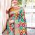 Blue woven design zari saree