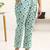 women printed regular cotton blend kurta with trousers