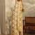 women ethnic motifs printed regular thread work kurta with trousers & with dupatta