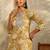 women ethnic motifs printed regular thread work kurta with trousers & with dupatta