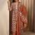 women floral printed regular thread work kurta with trousers & with dupatta