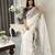 White women embellished embroidered saree