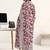 women floral printed regular kurta with trousers & with dupatta