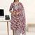 women floral printed regular kurta with trousers & with dupatta