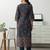 women ethnic motifs printed regular kurta with trousers
