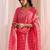 women ethnic motifs printed regular kurta with trousers & with dupatta