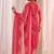 women ethnic motifs printed regular kurta with trousers & with dupatta