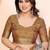 Beige floral zari silk cotton designer saree