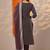 women ethnic motifs printed regular kurta with trousers & with dupatta