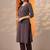 women ethnic motifs printed regular kurta with trousers & with dupatta
