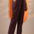women ethnic motifs printed regular kurta with trousers & with dupatta