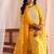 women ethnic motifs printed regular kurta with trousers & with dupatta