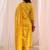 women ethnic motifs printed regular kurta with trousers & with dupatta