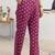libas pink floral printed cotton blend a-line kurta set