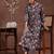 floral printed notch neck straight kurta with trousers