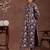 floral printed notch neck straight kurta with trousers