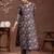 floral printed notch neck straight kurta with trousers