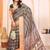 Green kalamkari zari silk cotton designer saree