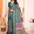 Green kalamkari zari silk cotton designer saree