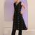 libas black woven design a-line kurta set