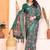 Green kalamkari zari silk cotton designer saree