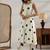 women printed regular kurta with trousers