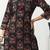 women ethnic motifs printed regular cotton blend kurta with trousers