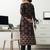 women ethnic motifs printed regular cotton blend kurta with trousers