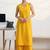 women striped regular kurta with palazzos