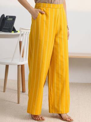 women striped regular kurta with palazzos 6