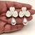 Anti-tarnish, gold-tone border, teardrop pearl, stud closure, festive wear