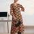 libas black ajrakh print a-line kurta set