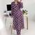 women ethnic motifs printed regular kurta with trousers