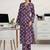 women ethnic motifs printed regular kurta with trousers