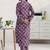 women ethnic motifs printed regular kurta with trousers