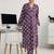 women ethnic motifs printed regular kurta with trousers