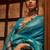 Blue ethnic motifs woven design banarasi saree