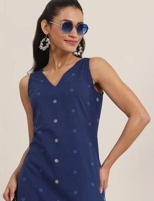 women ethnic motifs printed regular kurta with palazzos 2
