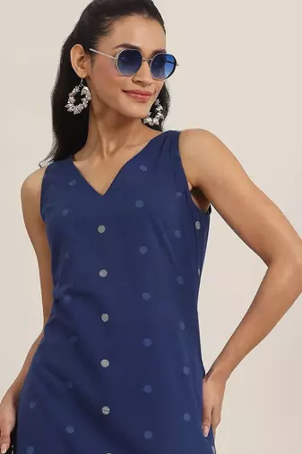 women ethnic motifs printed regular kurta with palazzos