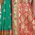 Green green ethnic motifs woven design art silk banarasi saree