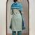 women ethnic motifs printed regular kurta with trousers & with dupatta