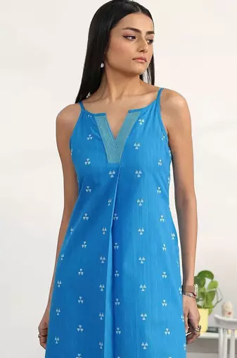 women printed regular kurta with palazzos