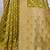 Lime lime green ethnic motifs woven design zari organza saree