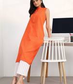 women regular kurta with trousers