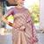 Pink pink & gold-toned ethnic motifs woven design zari kanjeevaram saree