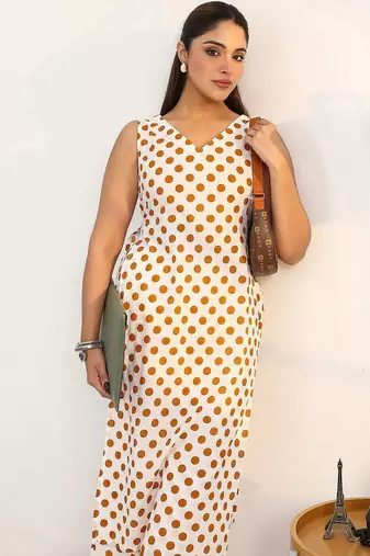 women printed regular kurta with palazzos