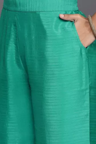 women ethnic motifs regular sequinned kurta with palazzos & with dupatta