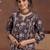 women floral printed regular kurta with trousers
